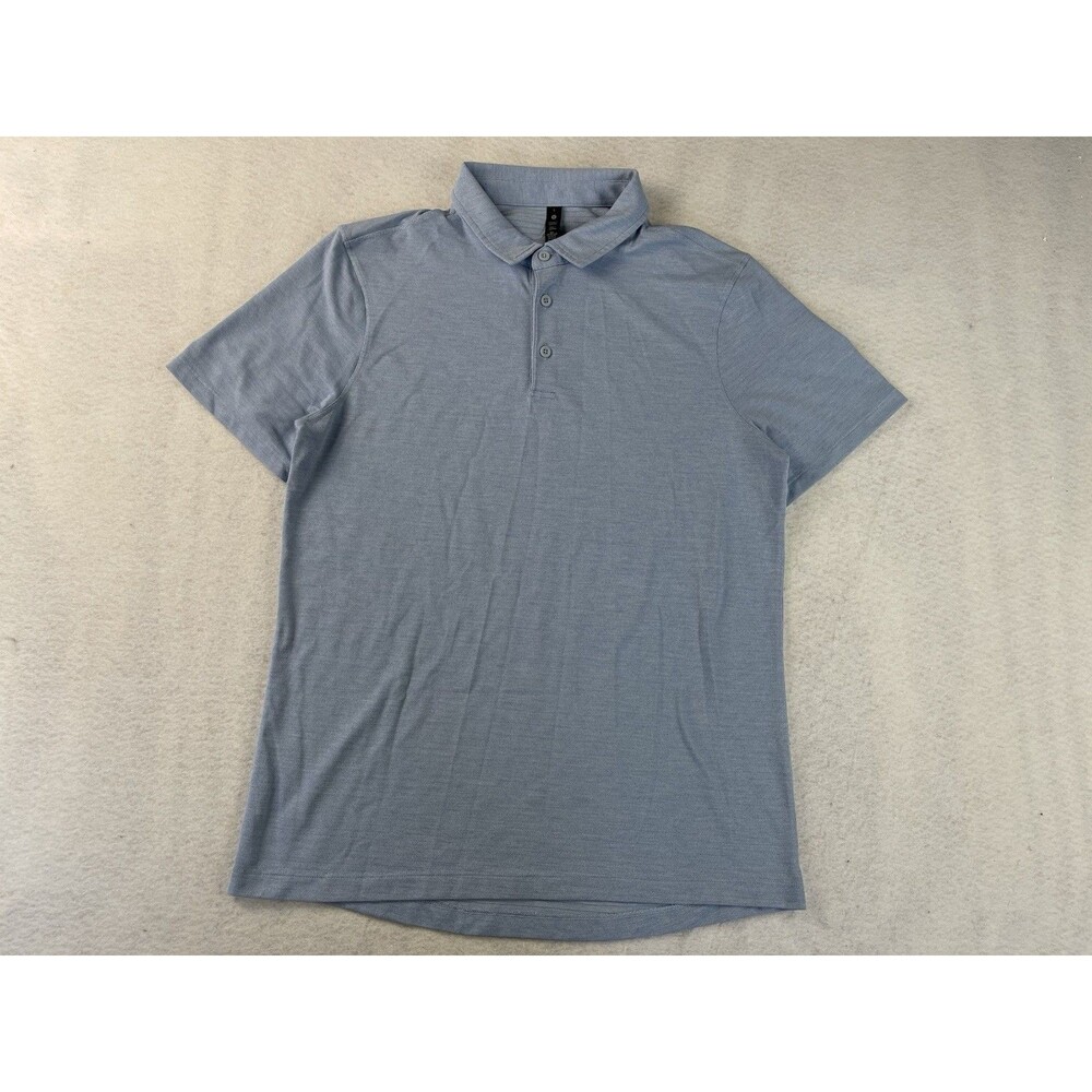 Lululemon Men’s Large Light Blue Polo Golf Performance Shirt